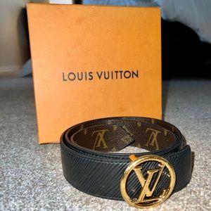 Authentic Monogram 20mm LV Circle Reversible Belt…32/80